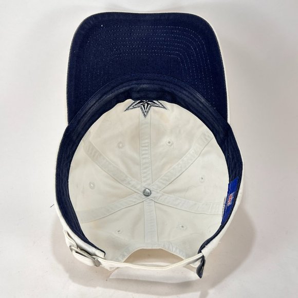 Dallas Cowboys NFL Strap Back Cap Hat Reebok Navy White Football Adult Mens - Picture 10 of 16